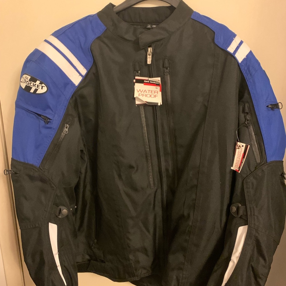 Joe Rocket Atomic 4.0 jacket, blue and black , size xxl